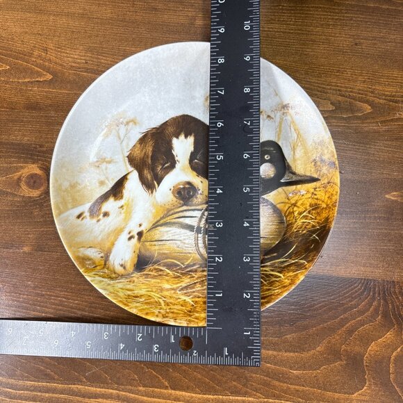 Vintage Edwin M. Knowles Field Puppies Collector Plate Springer Spaniel Dog - Picture 10 of 11